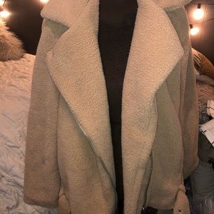 Forever 21 Teddy Oversized Jacket